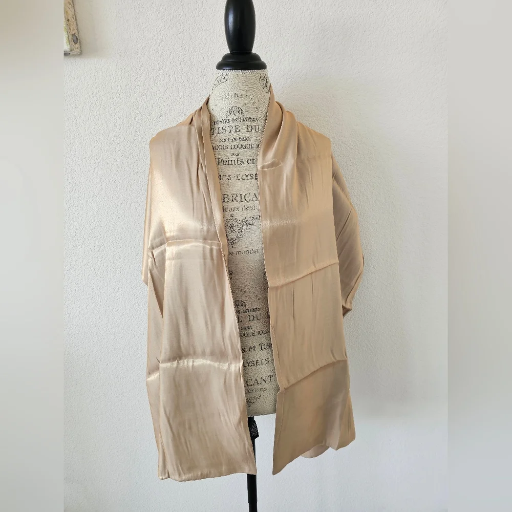 Cejon Accessories Inc Rose Gold Sheen Wrap Scarf New With Tags